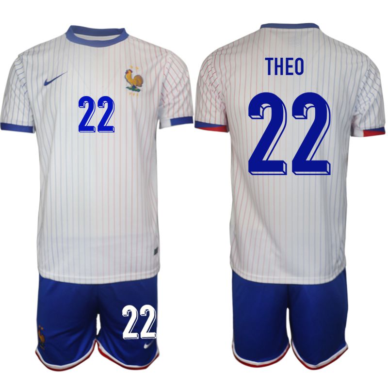 Men 2024-2025 Season France away White 22 Soccer Jersey